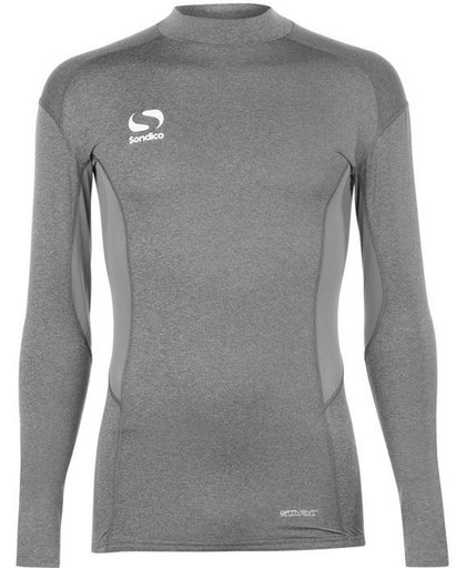 Sondico ondershirt / sportshirt met opstaande kraag - Jongens - Grey Marl - 164