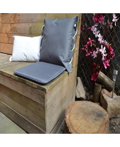 Garden Outdoor Chair Pad Plaatkussen 38x38x2.5cm  Antraciet