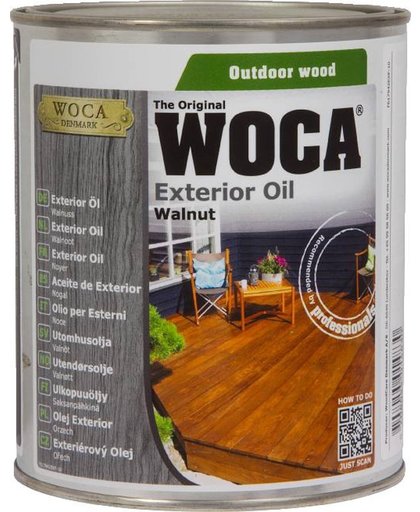 WOCA Exterior Oil Walnut - 750 ml