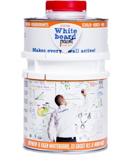 Whiteboardverf Active Wall Transparant, Glanzend 0,5 liter