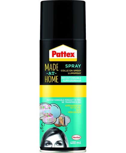 Lijm Pattex Hobby Spray Non-Permanent 400ml