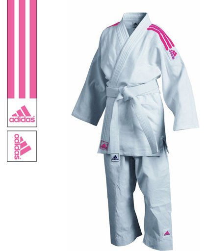 adidas Judopak - J350 Club - Wit/Roze - 150cm