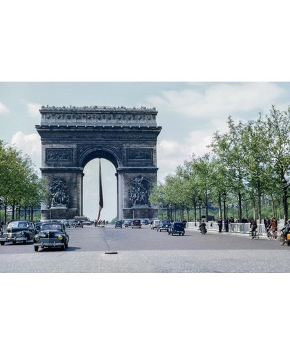 Parijs Behang | De weg naar Parijs | 379 x 250 cm | Extra Sterk Vinyl Behang