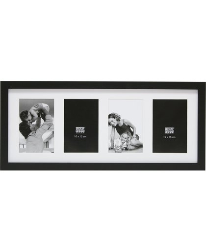 Deknudt Frames fotokader zwart, 4 foto's verticaal                 Vervanger van S65KY4