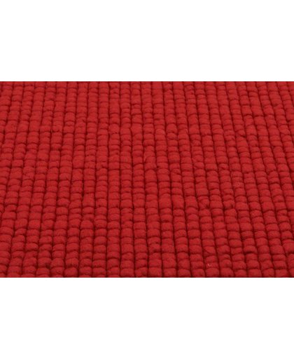 Beach Life 45 - Frans Molenaar vloerkleed van 100% wollen garen in rode kleurensamenstelling