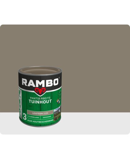 Rambo Tuinhout pantserbeits zijdeglans dekkend leisteen grijs 1124 750 ml