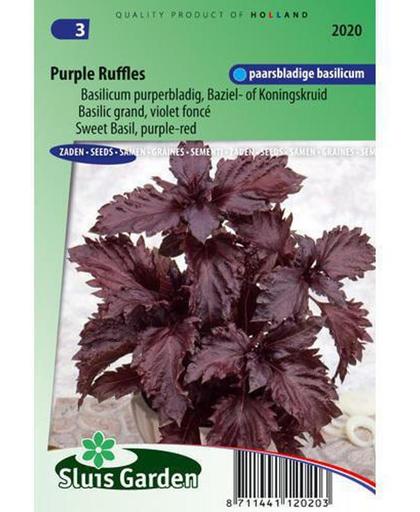 Sluis Garden Basilicum Purple Ruffles (ocimum Basilicum)