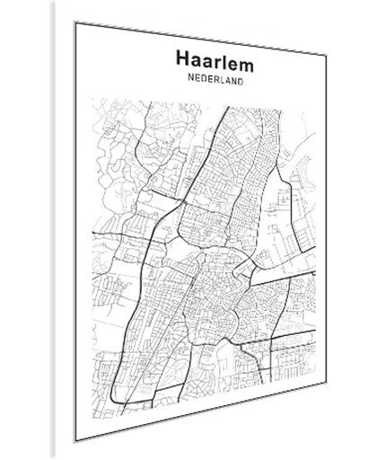 Stadskaart Haarlem Poster 60x40 cm