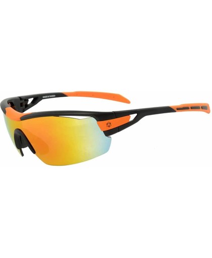 AGU Foss Shield - Sportbril - Lenscat. 3 - ☀ - Incl. Flash/Trans/Oranje lenzen - Zwart/Oranje