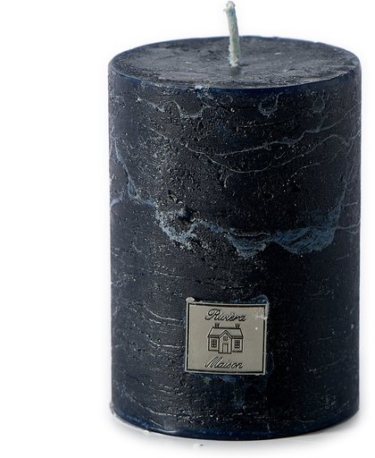 Riviera Maison - Rustic Candle indigo 7x10 - Kaars - Blauw - Paraffine