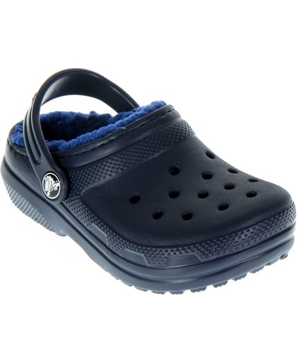 Crocs Clined Clog Slippers Kids Slippers - Maat 23/24 - Unisex - blauw