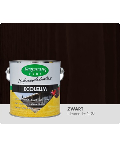 Koopmans Ecoleum - Semi-dekkend - 2,5 liter - Zwart