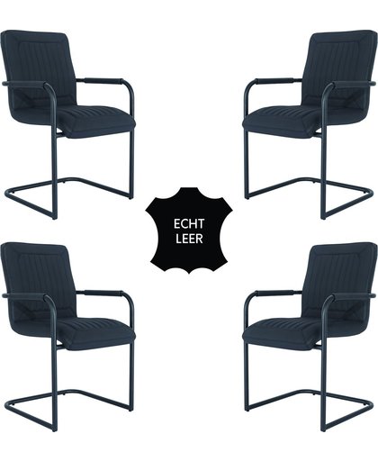 Feel Furniture - Seal stoel set 4- Zwart