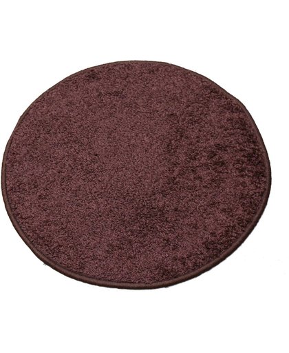 Tapijtkeuze Karpet Batan - 133 cm rond - Bruin