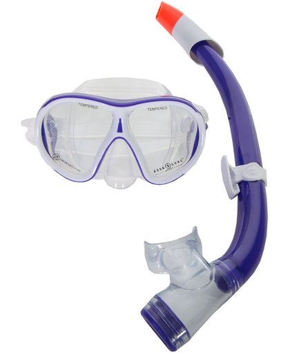 Aqua Lung Sport SnorkelsetVolwassenen - paars/wit