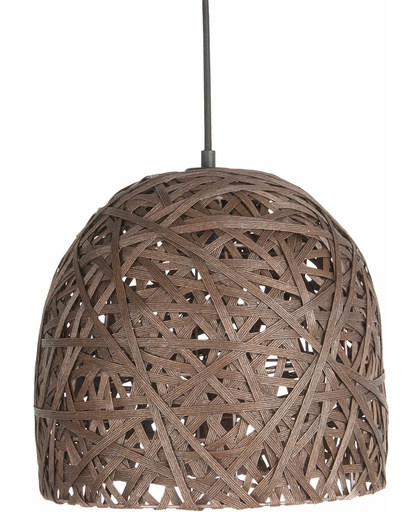 Leitmotiv Pendant Nest cone - Hanglamp - 32 x 33 cm - Papier -Bruin