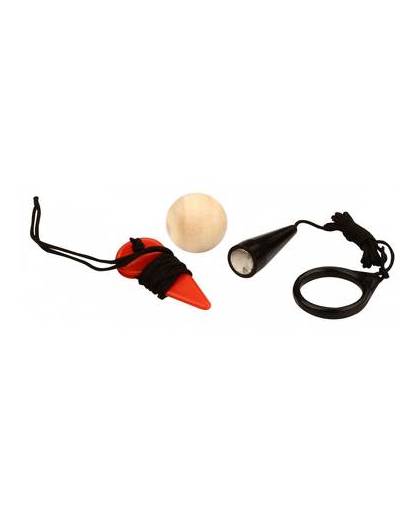 Get & Go jeu de boules accessoireset - rood/zwart