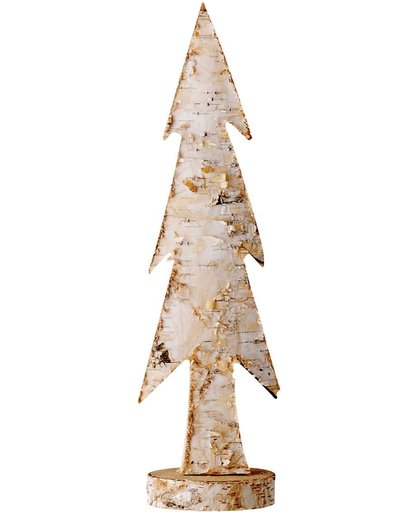 Bloomingville - Houten Kerstboom - Hout - H 32 cm - Blank/Berk