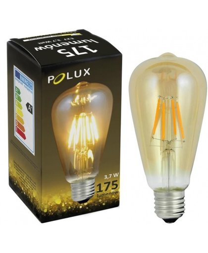 10x Filament LED-lamp E27 3,7 watt 175 lumen 2200 kelvin