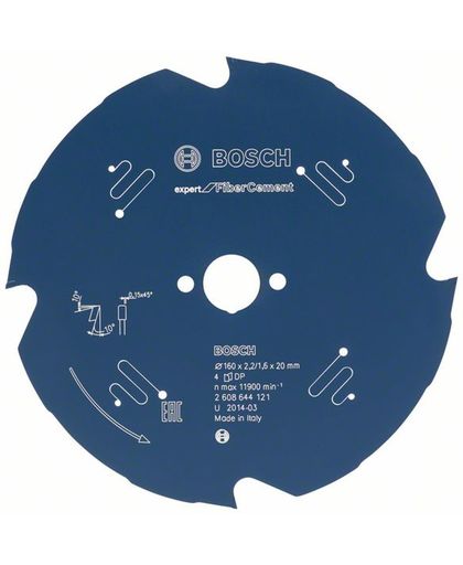 Bosch Cirkelzaagblad 4 tanden Fiber Cement TCG 165 x 20 x 2.2mm