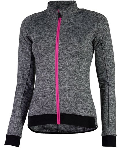Rogelli Benice 2.0 Wielrenshirt Dames Fietsshirt - Maat XL  - Mannen - grijs/zwart/roze
