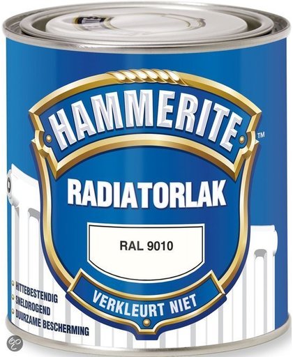 Hammerite Radiatorlak Kleurvast Ral9010 0,75 Ltr