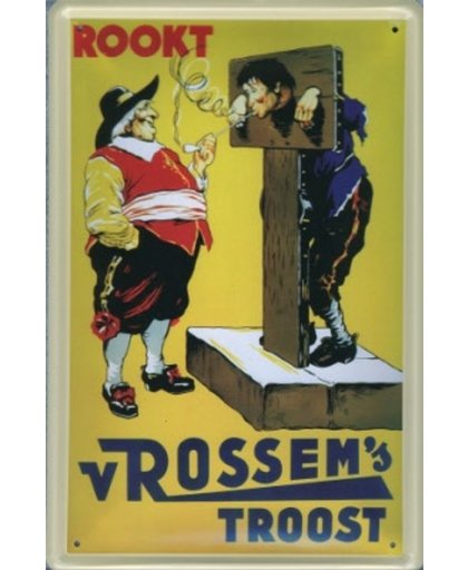 Van Rossem reclame Van Rossem's Troost reclamebord 20x30 cm