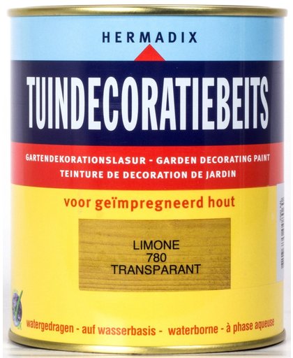 Hermadix Tuindecoratiebeits Transparant 780 Limone - 0.75 l
