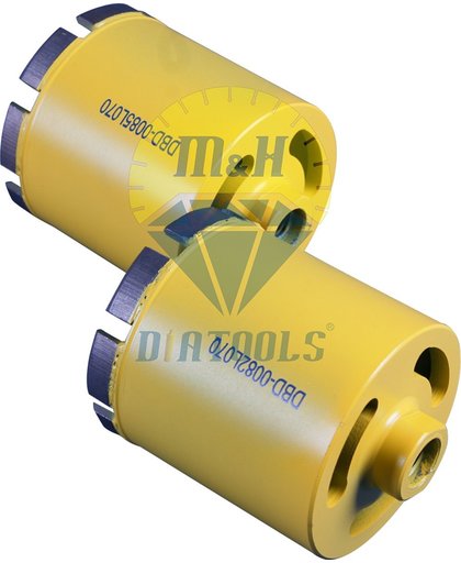 M&H diatools Dozenboor Laser gelast 82mm X 70mm aansl. M16 x2 Droog