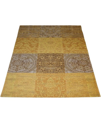 Loper Lemon 4009 - vloerkleed - patchwork - karpet - vintage