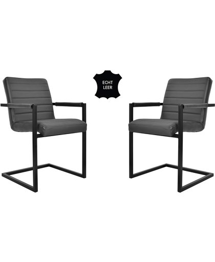 Feel Furniture - Conference stoel set 2 - Donker Grijs