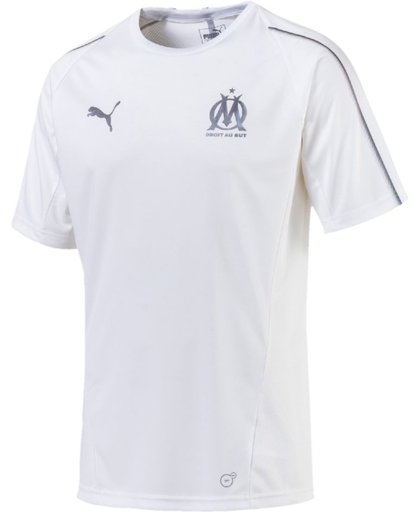 PUMA Olympique de Marseille Training Jersey SS without sponsor Lo Sportshirt Heren - Puma White