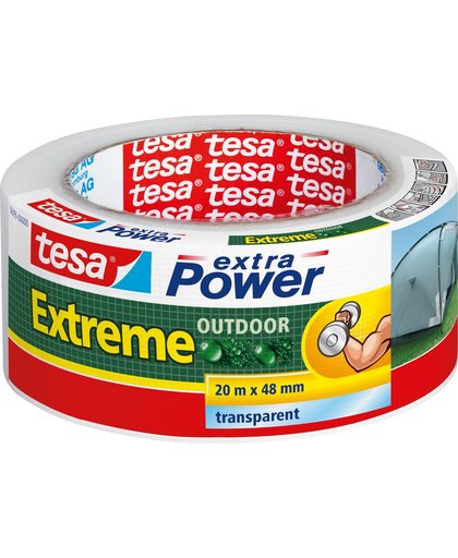 Tesa Extra Power Extreme Outdoor reparatietape transparant 20 m x 48 mm