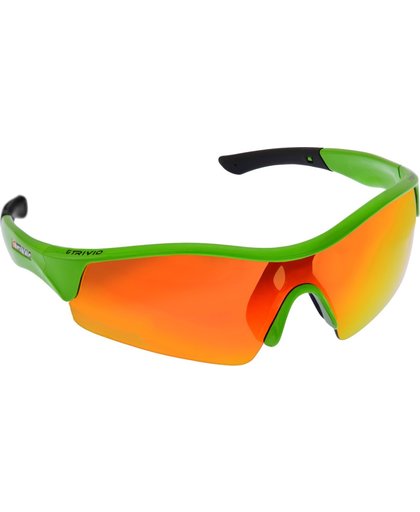 Trivio Vento - sportbril met 2 extra lenzen - fluo groen