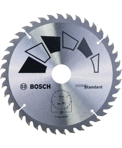 Bosch Cirkelzaagblad Basic 190X2.2X30/24 - 40 tanden