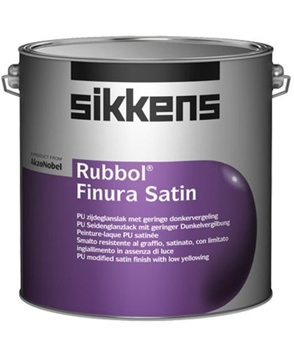 Sikkens Rubbol Finura Satin Alkyd Wit 2,5 Liter
