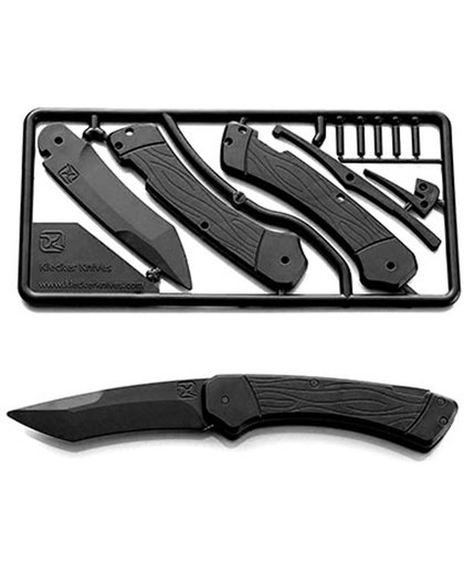 Klecker Knives Trigger Knife Kit, Black Zakmes - Zwart