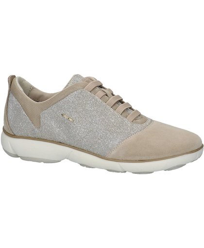 Geox - D 641e G - Slip-on sneakers - Dames - Maat 35 - Taupe - 9HH6 -Lead/Lt Taupe Tess.Glitter/Scam
