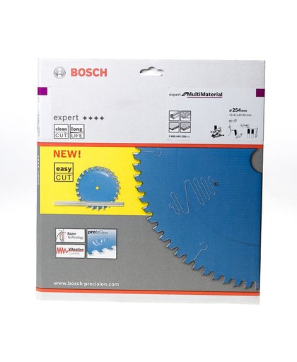 Bosch Cirkelzaagblad 80 tanden Multi Material Negative TCG 254 x 30 x 2.4mm