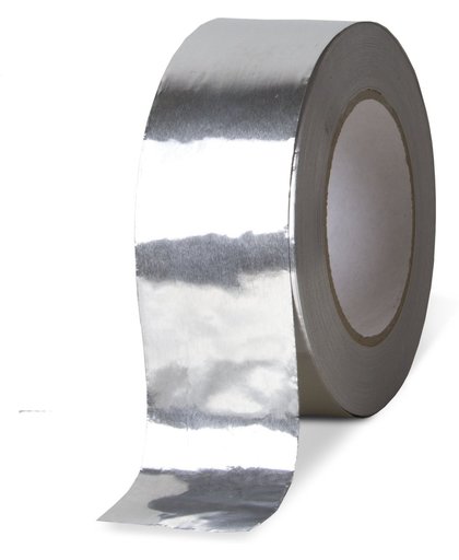 Aluminium tape op rol, 50 m lang, 50 mm breed (set 5 rollen)