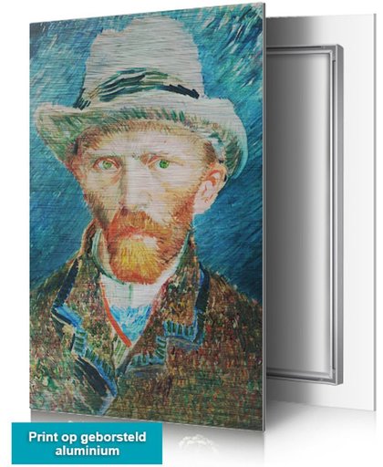 Zelfportret Vincent van Gogh – op aluminium