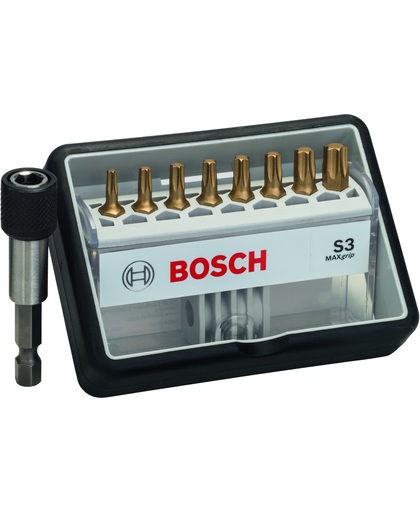Bosch - 8+1-delige Robust Line bitset S Max Grip 25 mm, 8+1-delig