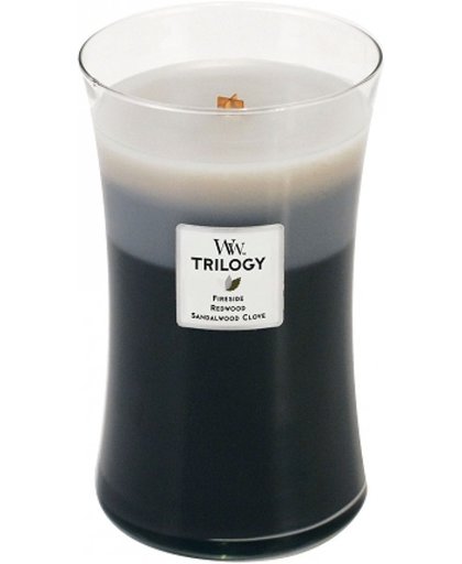 Woodwick Warm Woods Trilogy  Large Candle