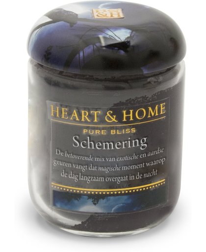 Heart & Home Geurkaars in pot (L) - Schemering