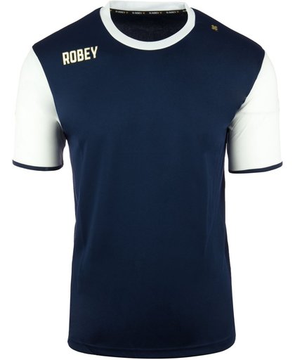 Robey Shirt Icon - Voetbalshirt - Navy/White Sleeve - Maat XXXXL