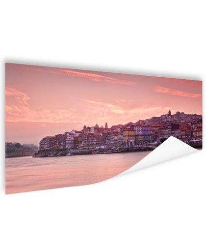 Lissabon zonsondergang Poster 120x80 cm - Foto print op Poster (wanddecoratie)