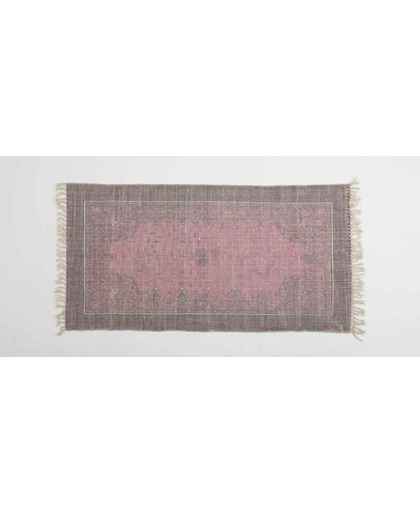 Flamant Home Linen Medaillon Fuchsia/Pink - Badmat - 70 x 140cm