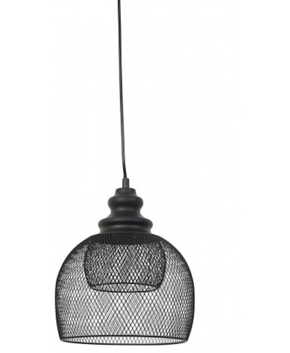 Hanglamp gaas zwart 25x28cm