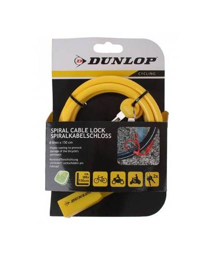 Dunlop kabelslot 1500 x 8 mm geel