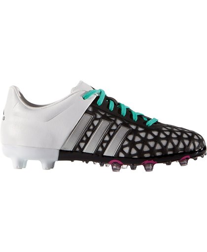 adidas ACE 15.1 FG/AG J Voetbalschoenen Junior Voetbalschoenen - Maat 28 - Unisex - groen/zwart/zilver/wit